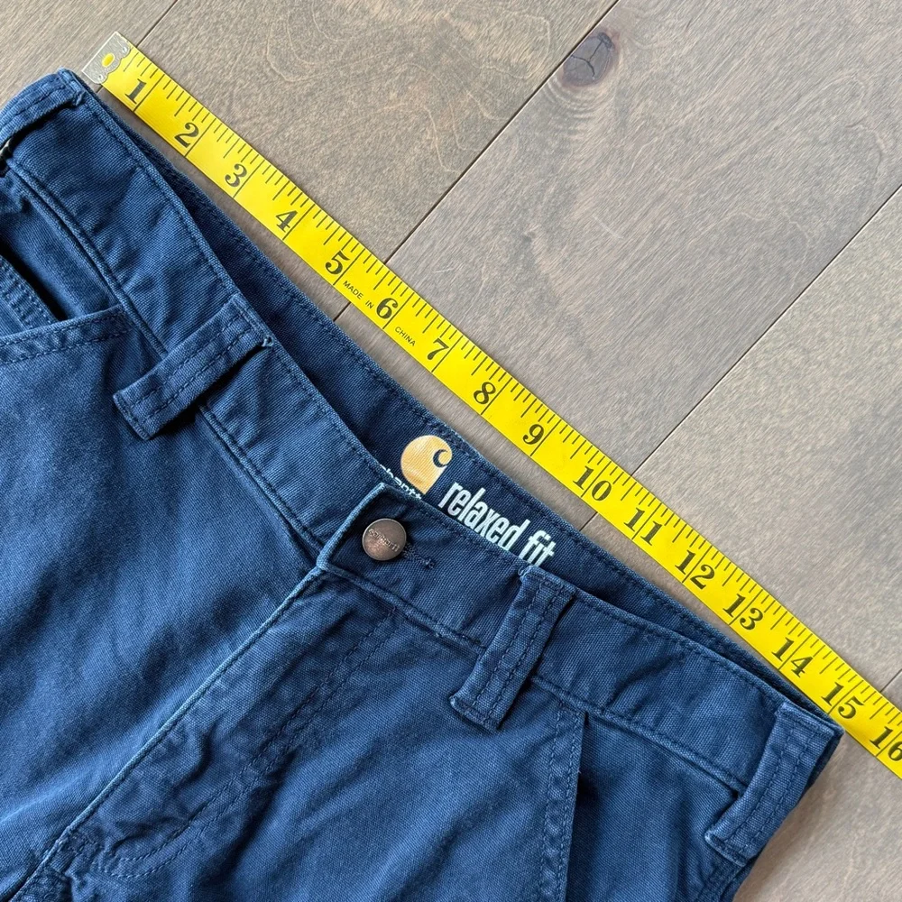 Carhartt Size 30 Navy Rigby Cargo Relaxed Fit 11” Short